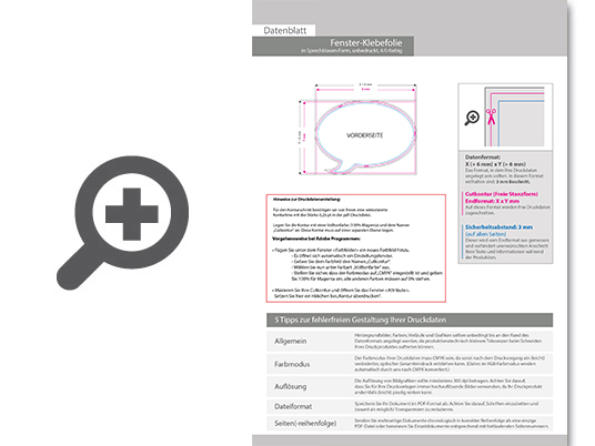 Product Bild fenster-klebefolie_unbedruckt_in_sprechblase-form_konturgeschnitten