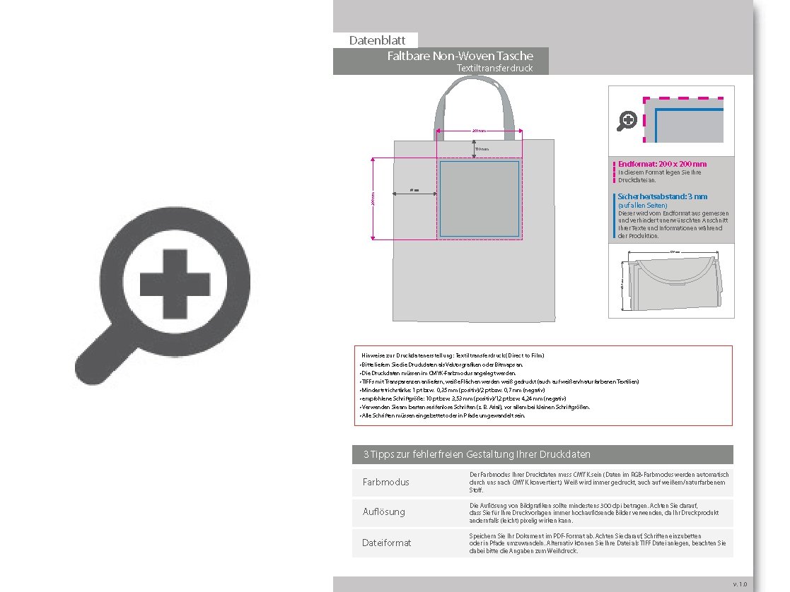 Product Bild non_woven_taschen_faltbar__4_0_farbig__einseitig_bedruckt