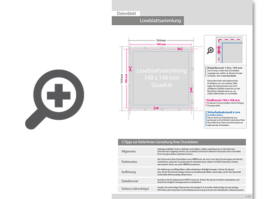 Product Bild loseblattsammlung_14_8_cm_x_14_8_cm__104_bl__tter_pro_sammlung__vorne_farbig_(4_0)
