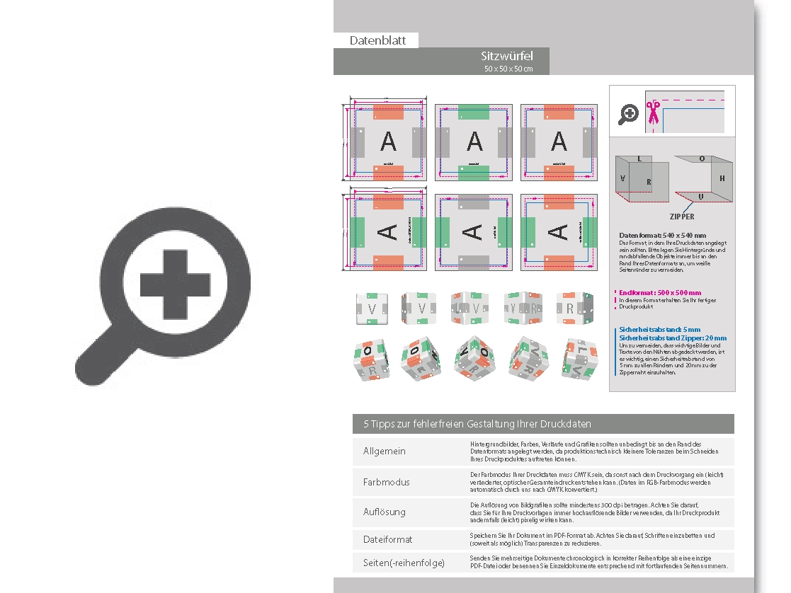 Product Bild wechselbezug_f__r_indoor_sitzw__rfel_cube_50__komplett_vollfl__chig_4-farbig_bedruckt